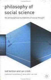 Cover of: Philosophy of Social Science: Philosophical Issues in Social Thought (Traditions in Social Theory)