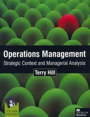 Cover of: Operations management by Terry Hill, Terry Hill