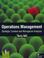 Cover of: Operations management