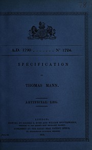 Cover of: Specification of Thomas Mann by Thomas Mann