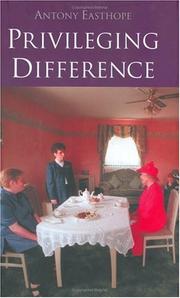 Cover of: Privileging Difference by Antony Easthope