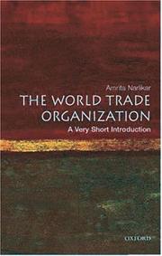 Cover of: The World Trade Organization by Amrita Narlikar