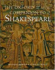 Cover of: The Oxford Companion to Shakespeare (Oxford Companion)