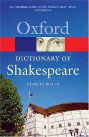 A Dictionary of Shakespeare by Stanley Wells