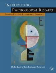 Cover of: Introducing Psychological Research