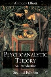 Cover of: Psychoanalytic Theory: An Introduction