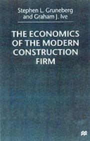 Cover of: The economics of the modern construction firm