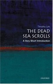 Cover of: The Dead Sea Scrolls: A Very Short Introduction (Very Short Introductions)