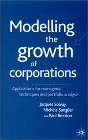 Book cover: Modelling the Growth of Corporations | Jacques Solvay