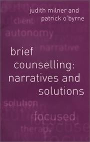 Cover of: Brief Counselling | Judith Milner