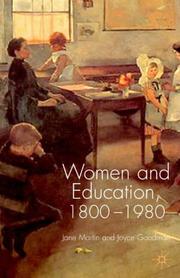 Cover of: Women and Education, 1800-1980 by Jane Martin, Joyce Goodman