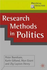 Cover of: Research Methods in Politics (Political Analysis)