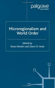 Cover of: Microregionalism and World Order