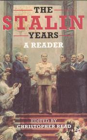 Cover of: The Stalin years: a reader
