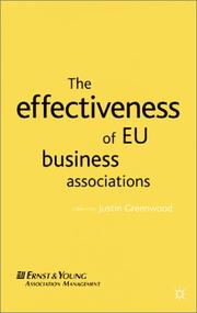 Cover of: The Effectiveness of EU Business Associations