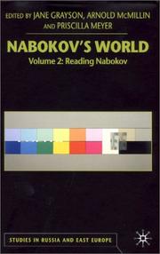 Cover of: Nabokov's world by edited by Jane Grayson, Arnold McMillin, and Priscilla Meyer.