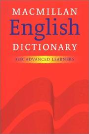 Cover of: Macmillan English Dictionary for Advanced Learners (Dictionary)