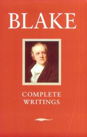 Cover of: Complete Writings with Variant Readings (Oxford Standard Authors Series) by William Blake