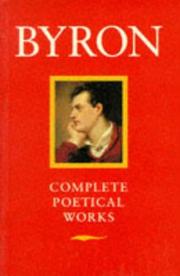 Byron: poetical works