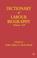 Cover of: Dictionary of Labour Biography