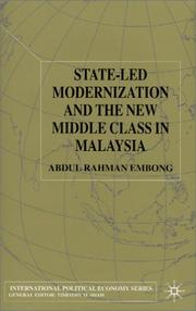 Cover of: State-Led Modernization and the New Middle Class in Malaysia (International Political Economy) by Abdul Rahman Embong