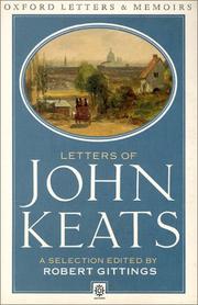 Cover of: Letters of John Keats by John Keats