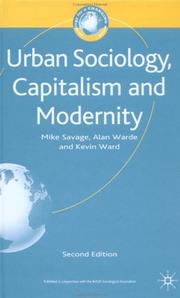 Cover of: Urban sociology, capitalism and modernity