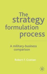 Cover of: The Strategy Formulation Process by Robert F. Grattan
