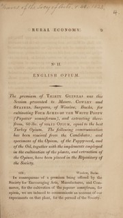 Cover of: English opium: The premium of thirty guineas was this Session presented to Messrs. Cowley and Staines, surgeons, of Winslow, Bucks, for cultivating four acres of the white poppy ...