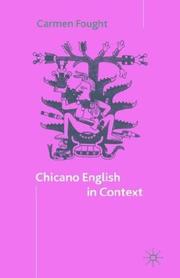 Cover of: Chicano English in context