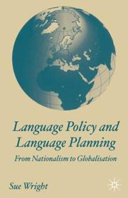 Cover of: Language policy and language planning: from nationalism to globalisation