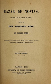 Cover of: Bazar de novias: zarzuela en un acto y en verso