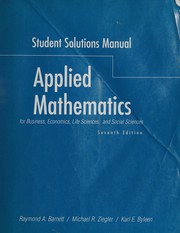 Cover of: Applied Mathematics for Business, Economics, Life Science and Social Sciences