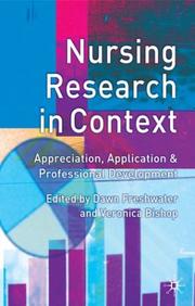 Cover of: Nursing Research in Context by 