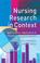 Cover of: Nursing Research in Context