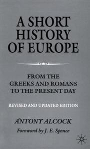 Cover of: A short history of Europe by Antony Evelyn Alcock