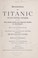 Cover of: Berättelsen om Titanic och dess förfärliga undergång ...