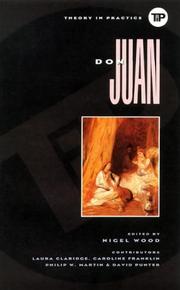 Cover of: Don Juan by edited by Nigel Wood