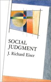 Cover of: Social Judgment (Mapping Social Psychology)