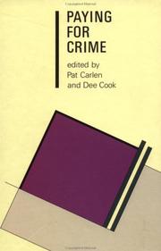 Paying for crime by Pat Carlen, Dee Cook