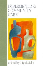 Cover of: Implementing community care