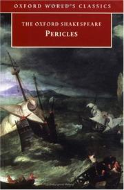 Cover of: A reconstructed text of Pericles, Prince of Tyre by William Shakespeare, William Shakespeare