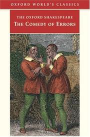 Cover of: The Comedy of Errors (Oxford World's Classics) by William Shakespeare