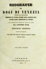Cover of: Biografie dei dogi di Venezia by Cavagna Sangiuliani di Gualdana, Antonio conte, Emmanuele Antonio Cicogna