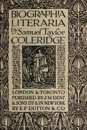 Cover of: Biographia Literaria by 