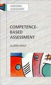 Cover of: Competence-based assessment by Alison Wolf