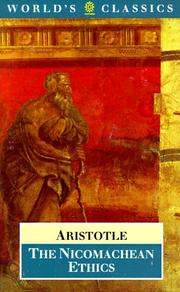 Cover of: The Nicomachean ethics by Aristotle