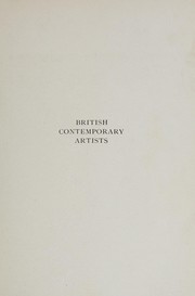 British contemporary artists by W. Cosmo Monkhouse