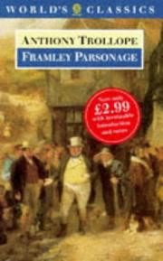 Cover of: Framley Parsonage by Anthony Trollope