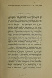 Cover of: Burke on party